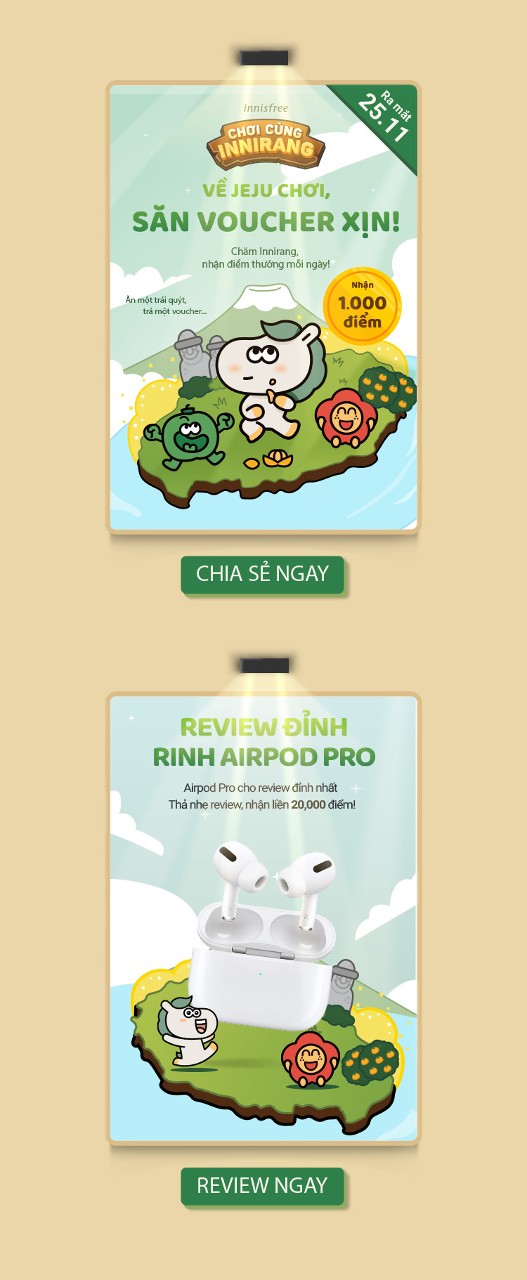 Set 4 Kem Dưỡng Da Tay Innisfree Thank You So Much hoặc Happy Birthday To  You  Ann Beauty Shop