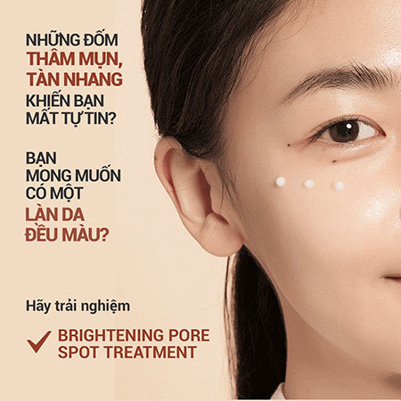 Tinh chất đặc trị làm mờ vết thâm quýt Hallabong innisfree Brightening Pore Spot Treatment 30 mL