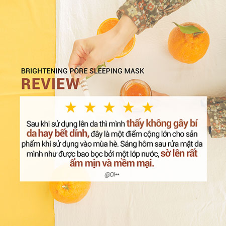 Mặt nạ ngủ dưỡng sáng da quýt Hallabong innisfree Brightening Pore Sleeping Mask 100 mL
