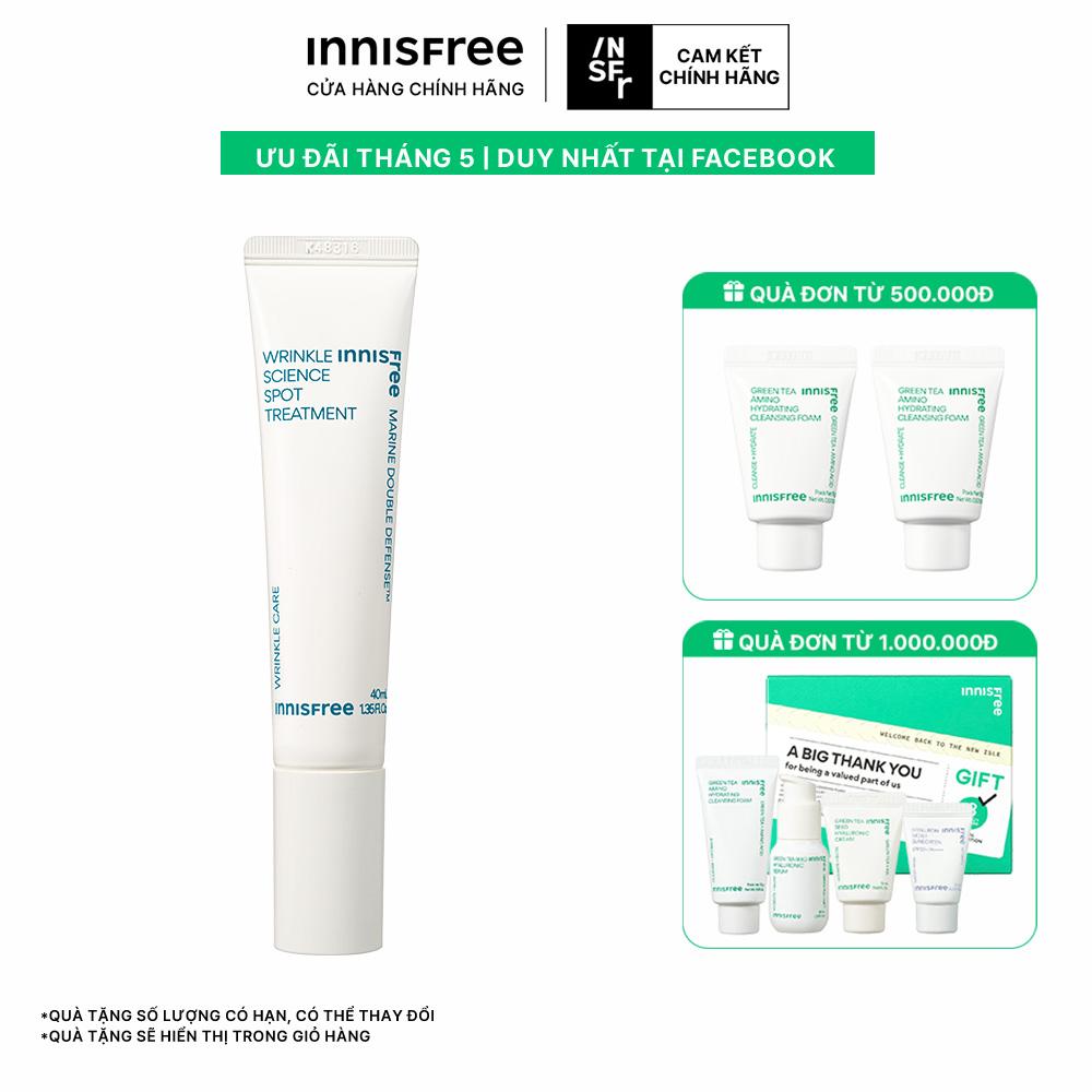 Tinh chất đặc trị nếp nhăn tảo biển INNISFREE Wrinkle Science Spot Treatment 40 mL