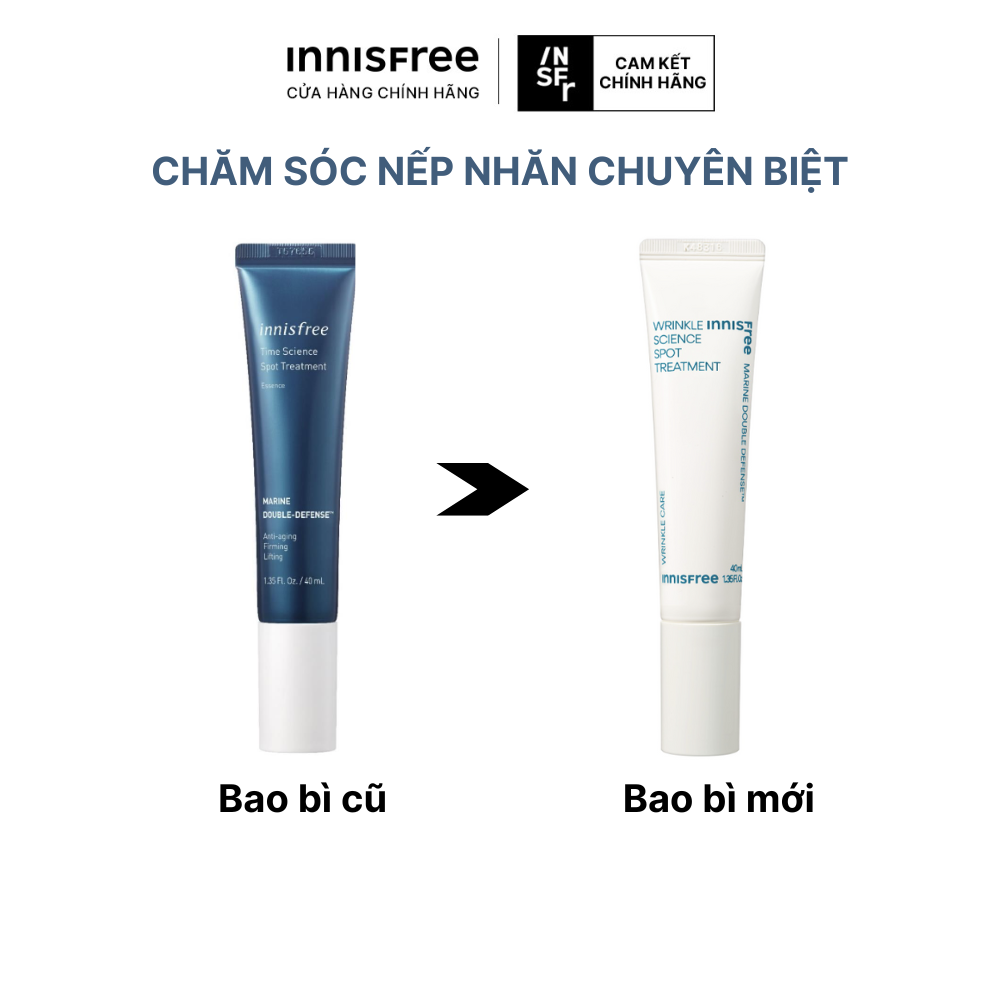 Tinh chất đặc trị nếp nhăn tảo biển INNISFREE Wrinkle Science Spot Treatment 40 mL