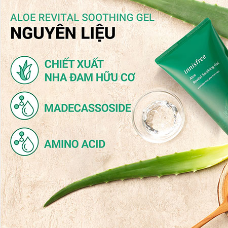 Gel nha đam dưỡng da innisfree Aloe Revital Soothing Gel 300 mL