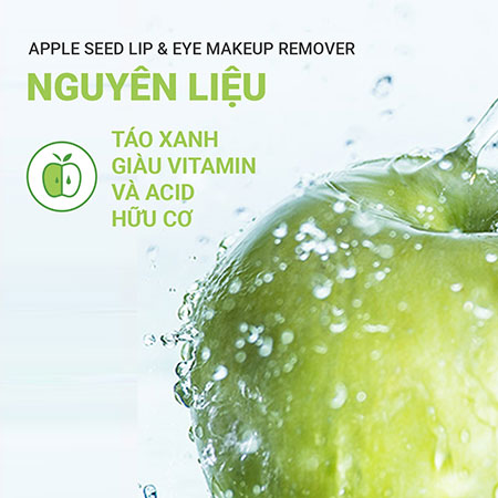 Sản phẩm tẩy trang mắt và môi innisfree Apple Seed Lip & Eye Makeup Remover 100 mL