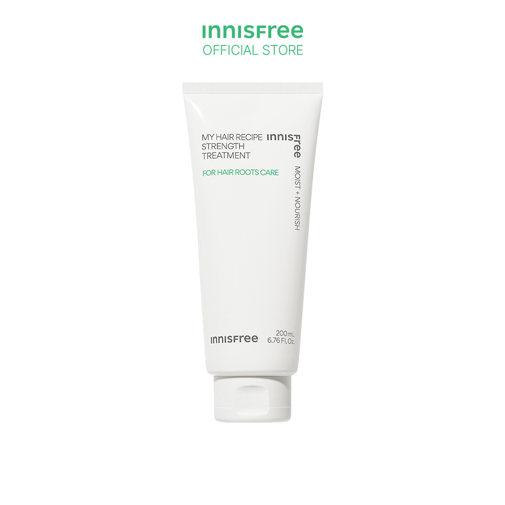Kem ủ dưỡng chân tóc innisfree My Hair Recipe Strength Treatment For Hair Roots Care 200 mL