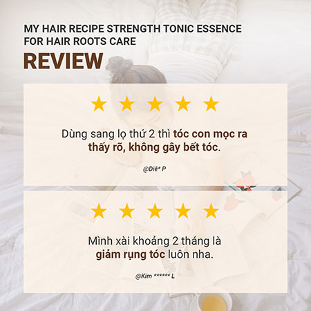 Xịt dưỡng tóc innisfree My Hair Recipe Strength Tonic Essence For Hair Roots Care 100 mL