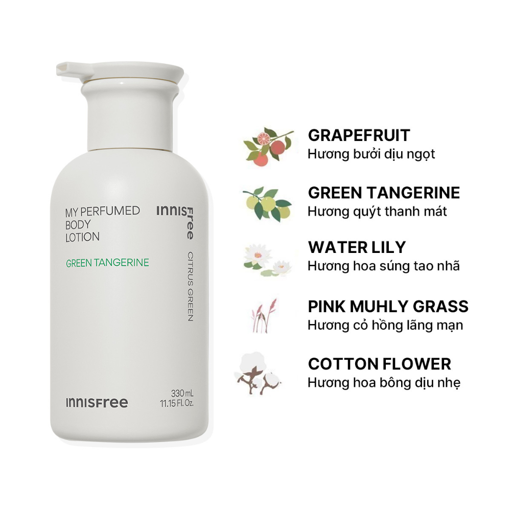 Sữa dưỡng thể innisfree My Perfumed Body Lotion 330 mL
