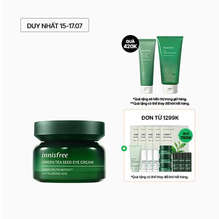 Kem dưỡng ẩm vùng da quanh mắt trà xanh innisfree Green Tea Seed Eye Cream 30 mL