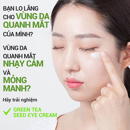 Kem dưỡng ẩm vùng da quanh mắt innisfree Green Tea Seed Eye Cream 30 mL