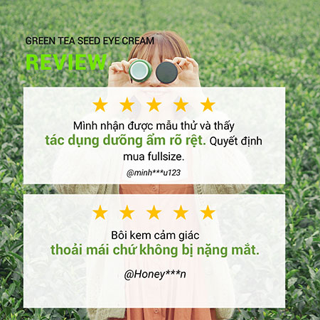 Kem dưỡng ẩm vùng da quanh mắt innisfree Green Tea Seed Eye Cream 30 mL