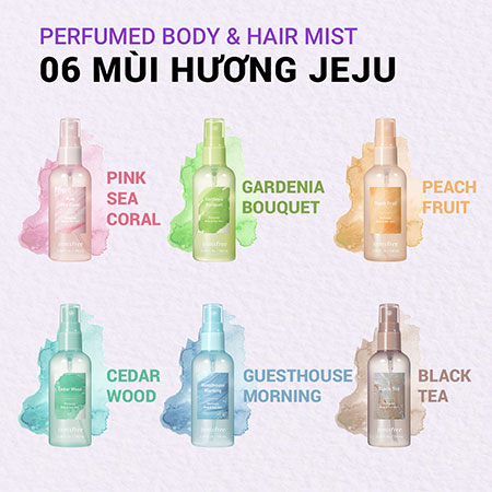 Xịt thơm toàn thân innisfree Perfumed Body & Hair Mist 100 mL