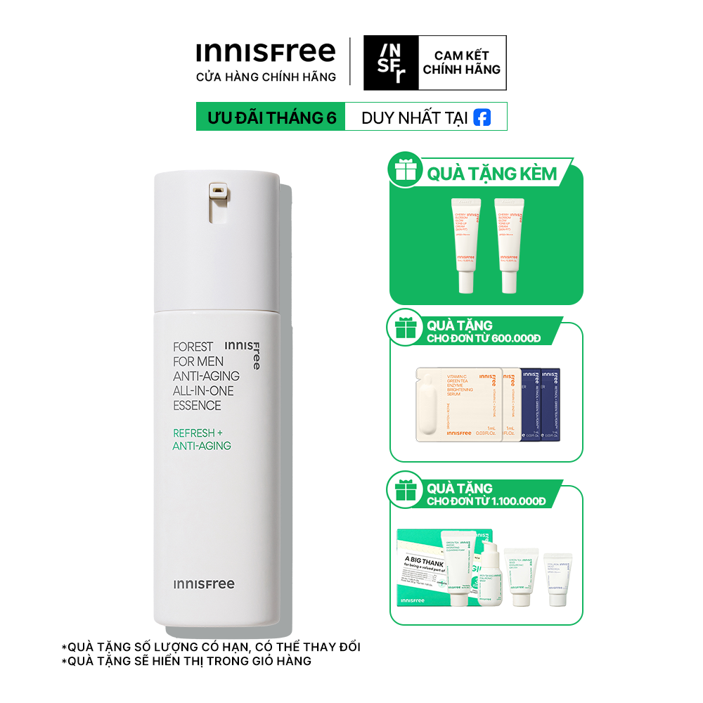Sản phẩm dưỡng toàn diện INNISFREE Forest For Men All-in-one Essence 100 mL