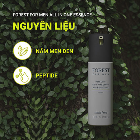 Tinh chất chăm sóc da dành cho nam innisfree Forest For Men All-in-one Essence 100 mL