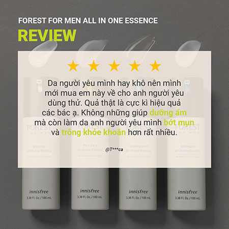 Sản phẩm dưỡng toàn diện INNISFREE Forest For Men All-in-one Essence 100 mL