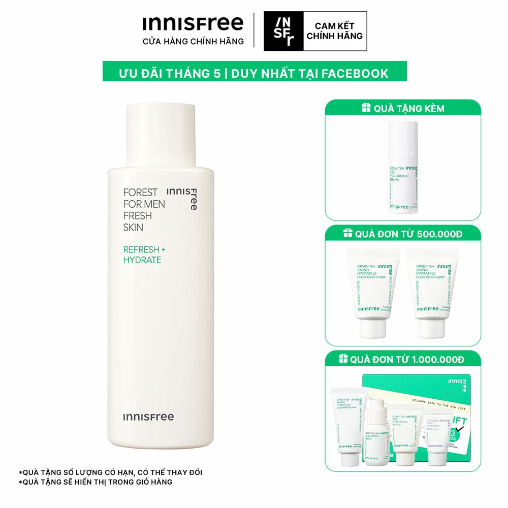 Nước cân bằng dành cho nam INNISFREE Forest for men Fresh Skin 180 mL
