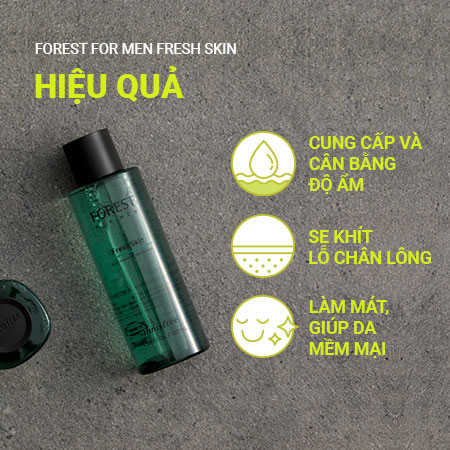 Nước cân bằng dành cho nam INNISFREE Forest for men Fresh Skin 180 mL