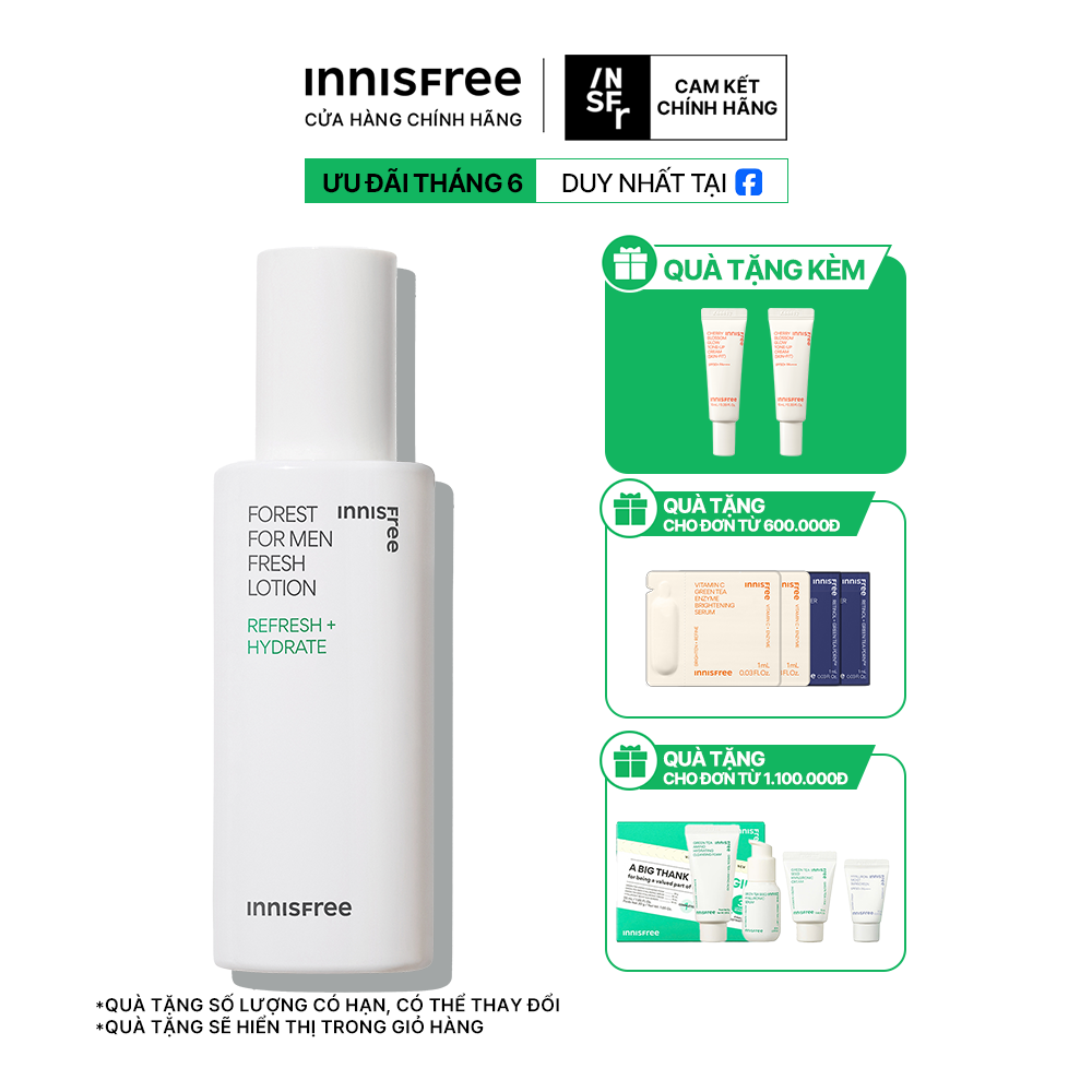 Sữa dưỡng innisfree Forest for men Fresh Lotion 140 mL 