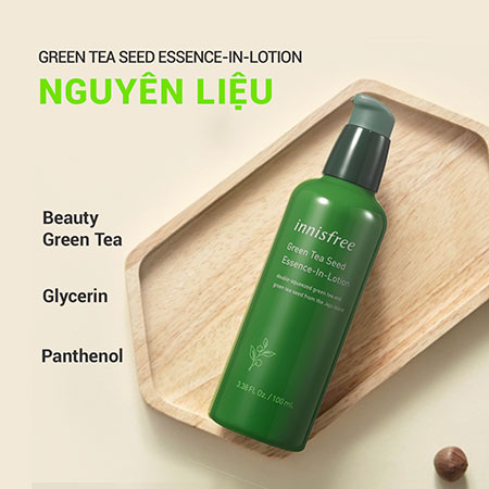 Sữa dưỡng ẩm sâu cho da innisfree Green Tea Seed Essence In Lotion 100 mL