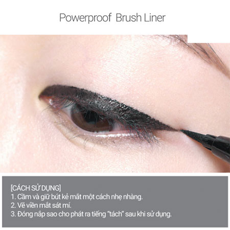 Bút kẻ mắt nước lâu trôi innisfree Powerproof Brush Liner 0.6 g