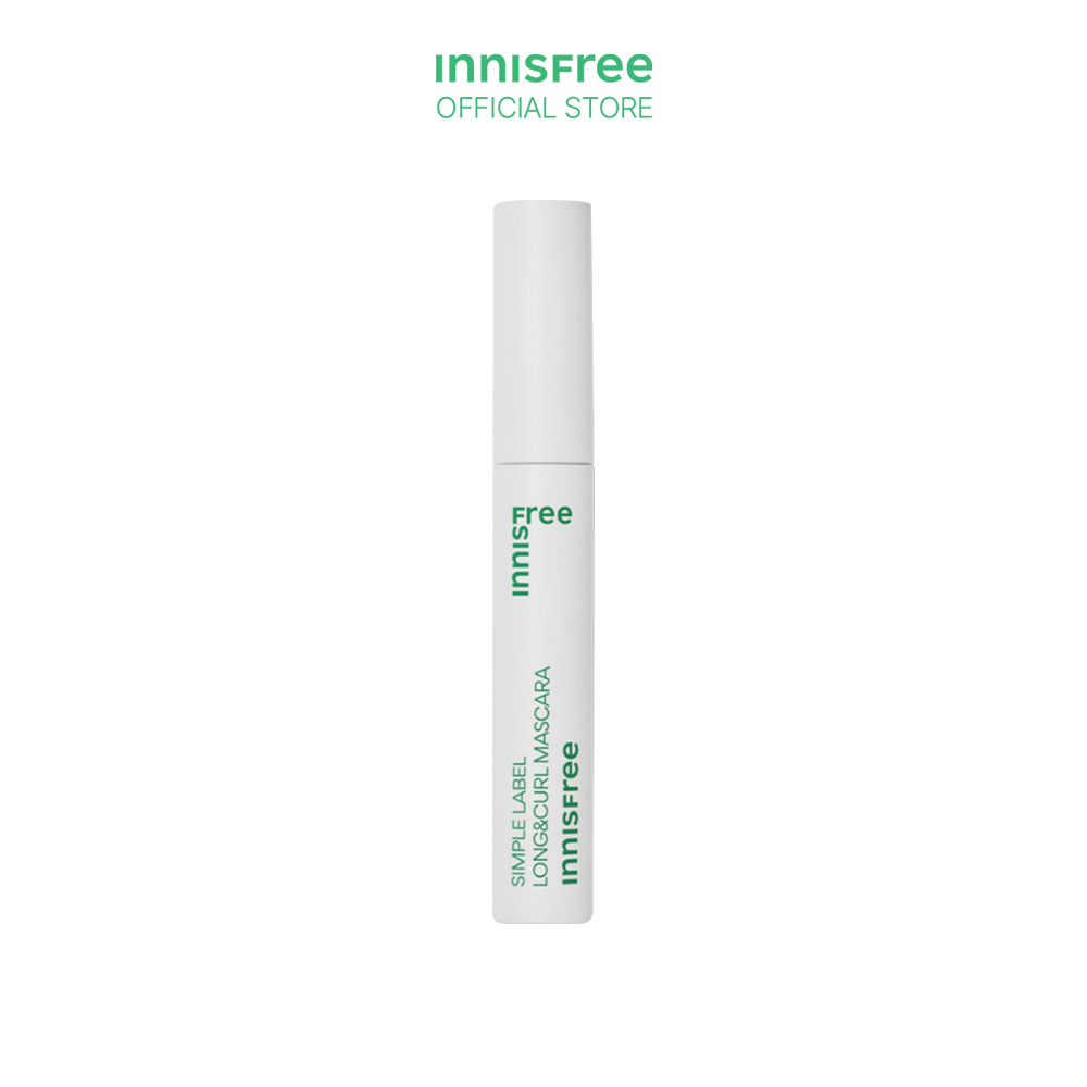 Mascara thuần chay, làm dài và cong mi innisfree Simple Label Long & Curl Mascara 7.5 g