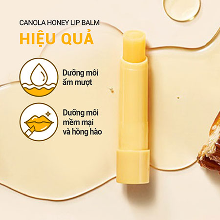 Son dưỡng môi mật ong hoa cải innisfree Canola Honey Lip Balm 3.5g