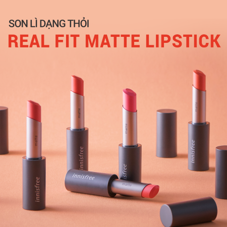 Son lì dạng thỏi Real Fit Matte Lipstick 3.6g