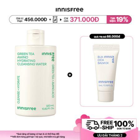 Nước tẩy trang dưỡng ẩm innisfree Green Tea Hydrating Amino Acid Cleansing Water 300 mL