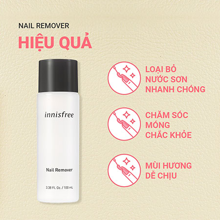 Tẩy móng innisfree Nail Remover 100 mL