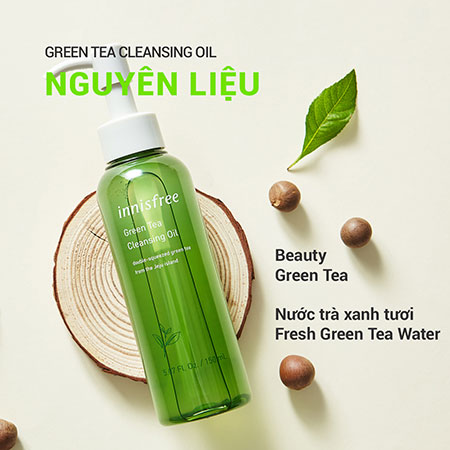 Dầu tẩy trang innisfree Green Tea Hydrating Amino Acid Cleansing Oil 150 mL