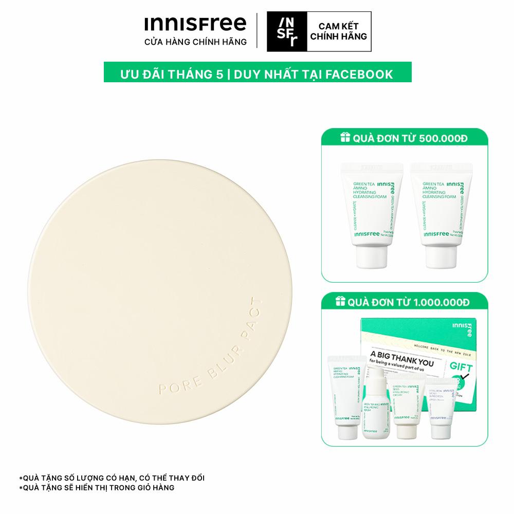 Phấn phủ dạng nén làm mờ lỗ chân lông innisfree Pore Blur Pact 12.5 g