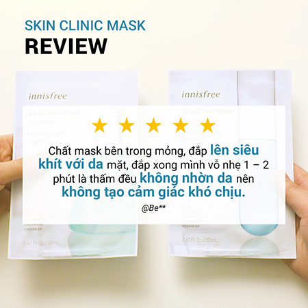 Mặt nạ tơ dưỡng da innisfree Skin Clinic Mask 20 mL