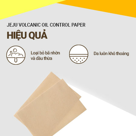 Giấy thấm dầu innisfree Jeju Volcanic Oil Control Paper 50 shts