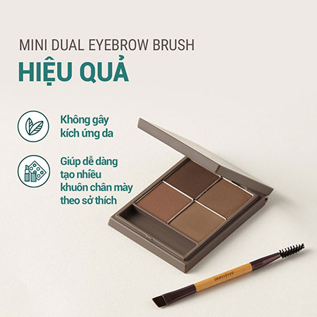 Cọ tán chân mày innisfree Mini Dual Eyebrow Brush 1 ea