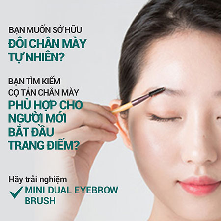 Cọ tán chân mày innisfree Mini Dual Eyebrow Brush 1 ea