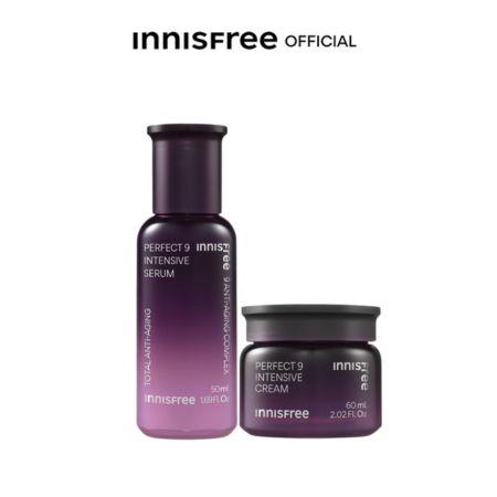 Bộ đôi nước cân bằng và kem dưỡng nâng tông dưỡng sáng da hoa anh đào innisfree Jeju Cherry Blossom Skin-Fit Tone-up Cream SPF50+ PA++++ & Skin Combo