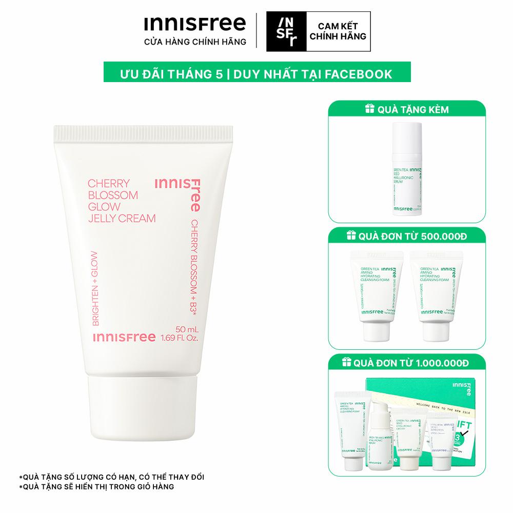 Gel dưỡng ẩm sáng da INNISFREE Jeju Cherry Blossom Jelly Cream 50 mL