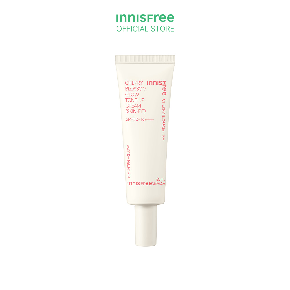 Kem dưỡng ẩm nâng tông làm sáng da và chống nắng innisfree Cherry Blossom Skin-Fit Tone-up Cream SPF50+ PA++++ 50 mL