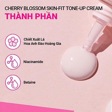 Kem dưỡng nâng tông chống nắng innisfree Jeju Cherry Blossom Tone up Cream SPF30 PA++ 50ml