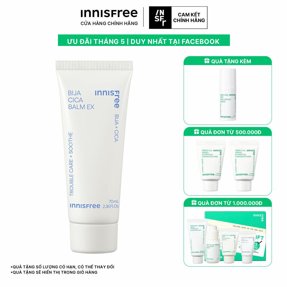 Sáp dưỡng làm dịu da innisfree Bija Cica Balm EX 70 mL