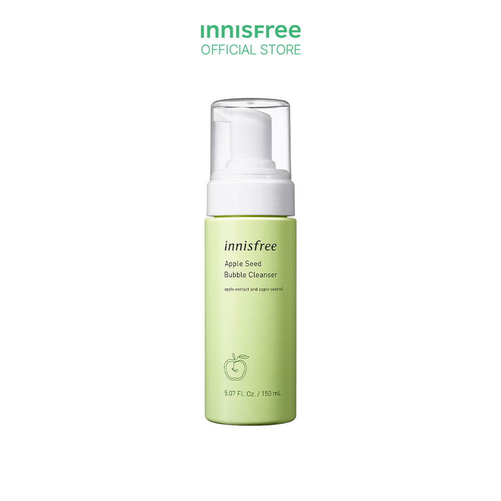 Sữa rửa mặt làm sạch dạng bọt innisfree Apple Seed Bubble Cleanser 150 mL