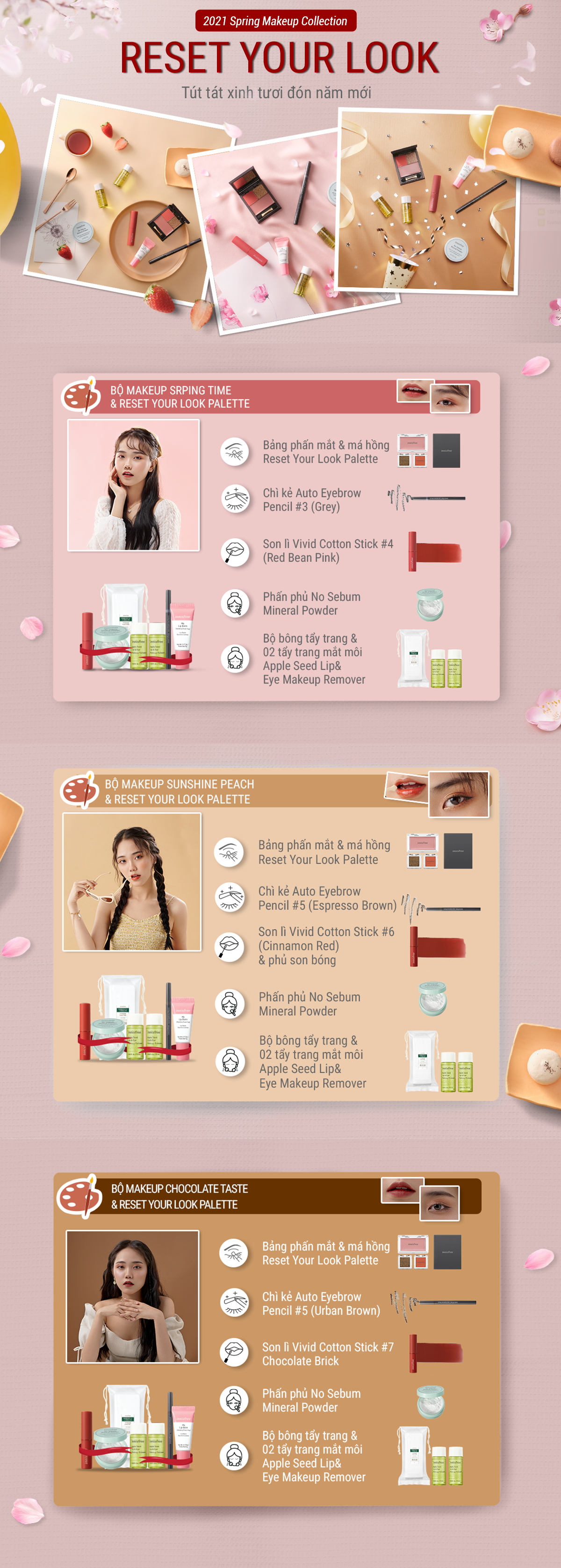 Bảng phấn mắt và má hồng innisfree Reset Your Look Palette