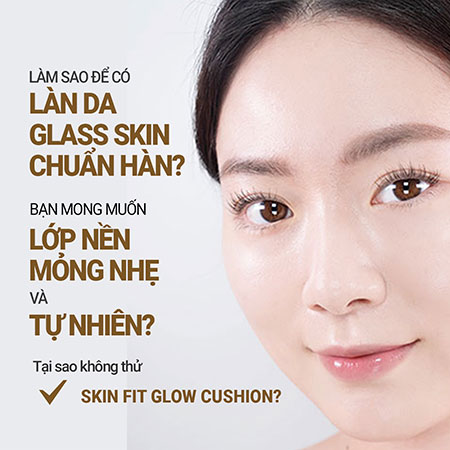 Phấn nước trang điểm ẩm mượt innisfree Skin Fit Glow Cushion 14 g