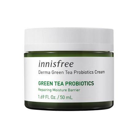Kem dưỡng ẩm da từ trà xanh lên men innisfree Derma Green Tea Probiotics Cream 50 mL