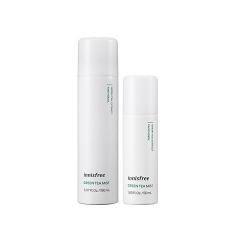 Bộ đôi xịt khoáng dưỡng ẩm trà xanh innisfree Green Tea Mist 50 mL &150 mL