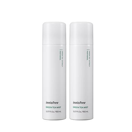 Bộ đôi xịt khoáng dưỡng ẩm trà xanh innisfree Green Tea Mist 150 mL
