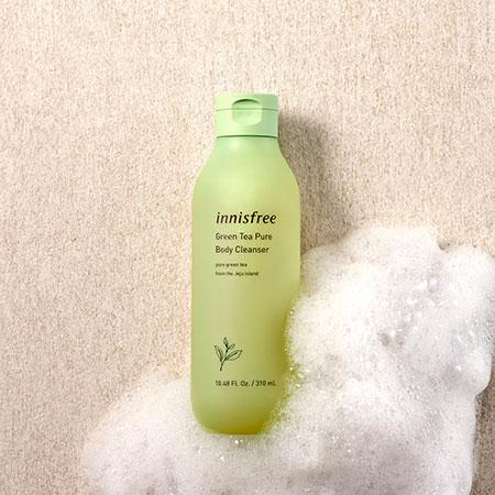 Bộ sản phẩm dưỡng thể tươi mát trà xanh innisfree Green Tea Pure Body Care Set