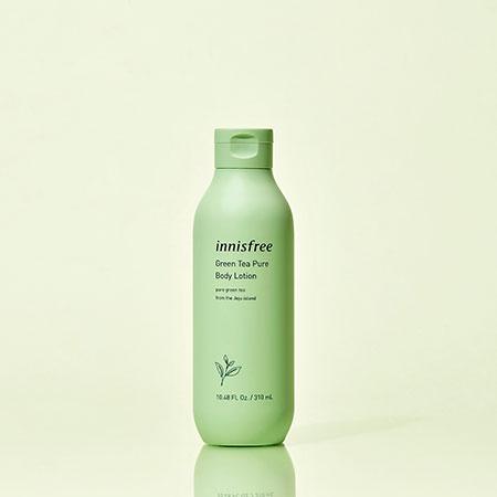 Bộ sản phẩm dưỡng thể tươi mát trà xanh innisfree Green Tea Pure Body Care Set