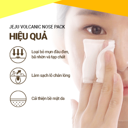 Mặt nạ lột dành cho vùng mũi innisfree Jeju Volcanic Nose Pack 6 shts