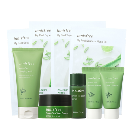 Combo thư giãn ban đêm innisfree Green Tea Night