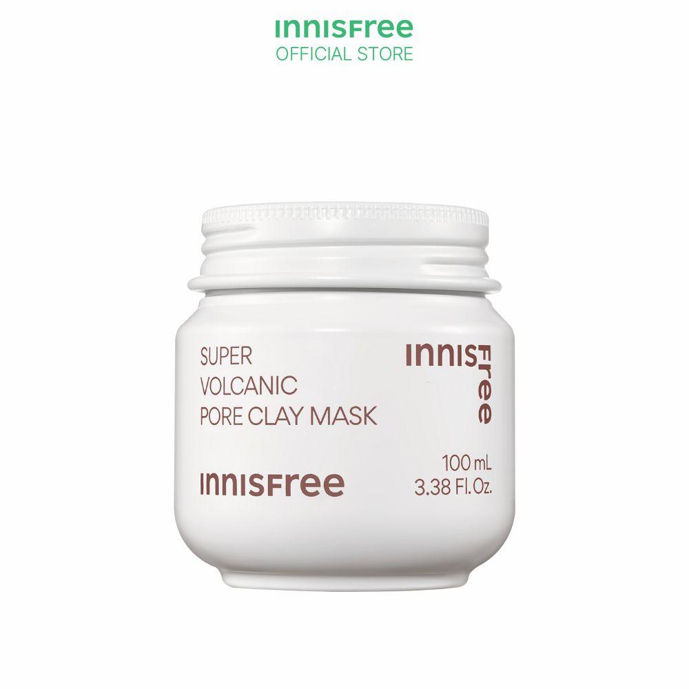 Siêu mặt nạ đất sét tro núi lửa giảm nhờn, thu nhỏ lỗ chân lông INNISFREE Super Volcanic Pore Clay Mask 100mL