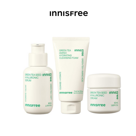 (ĐỘC QUYỀN) Set tinh chất và kem dưỡng cấp ẩm chuyên sâu trà xanh innisfree Green Tea Seed Serum & Cream Combo